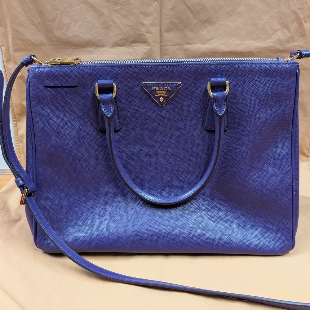 Prada Classic Galleria Tote Bag in Royal Purple